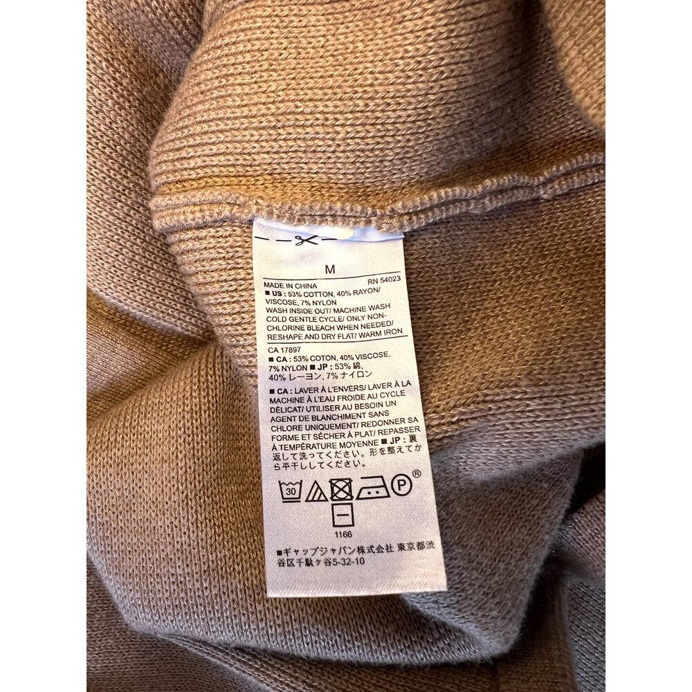 Banana Republic Camel Tan Open Cardigan Size Medium - Picture 2 of 6